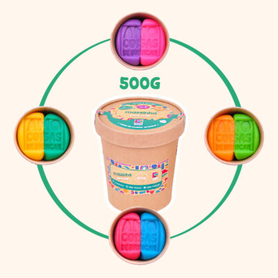 Massinha para CRIAR 2 cores – 500g