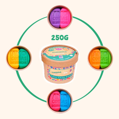 Massinha para CRIAR 2 cores – 250g