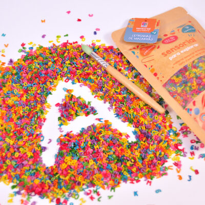 Letrinhas de Macarrão – Mix de Cores – 200g