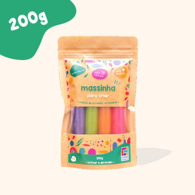 Massinha para CRIAR 4 cores – 200g